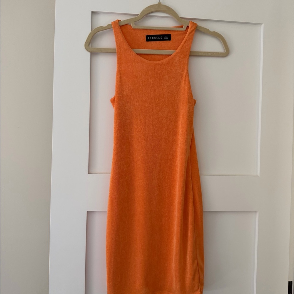 Lioness Vibrant Orange Mini Dress